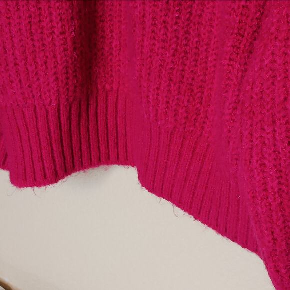 A New Day Pink Balloon Sleeve Sweater Womens Small Boat Neck Pullover NWT - Picture 5 of 10